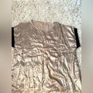 Gold textured dress shirt